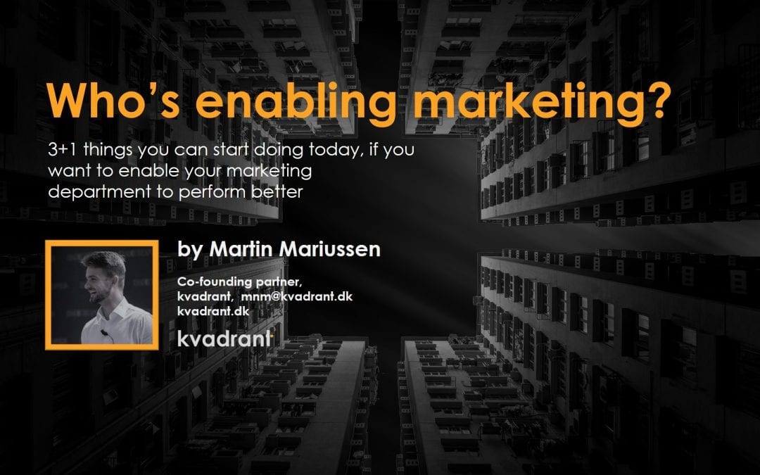 Who’s enabling marketing?